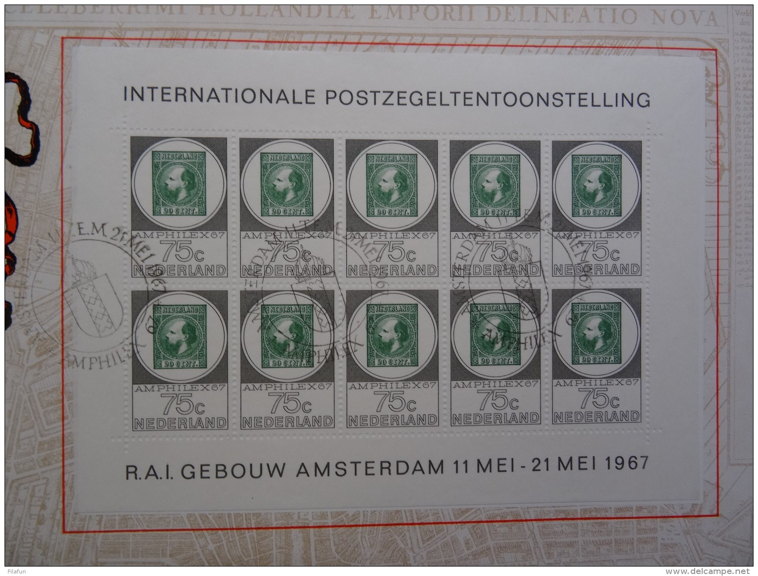 Nederland - 1967 - Amphilex-velletjes Van 10, Elk Op Cover Met Amphilex Stempel - Brieven En Documenten