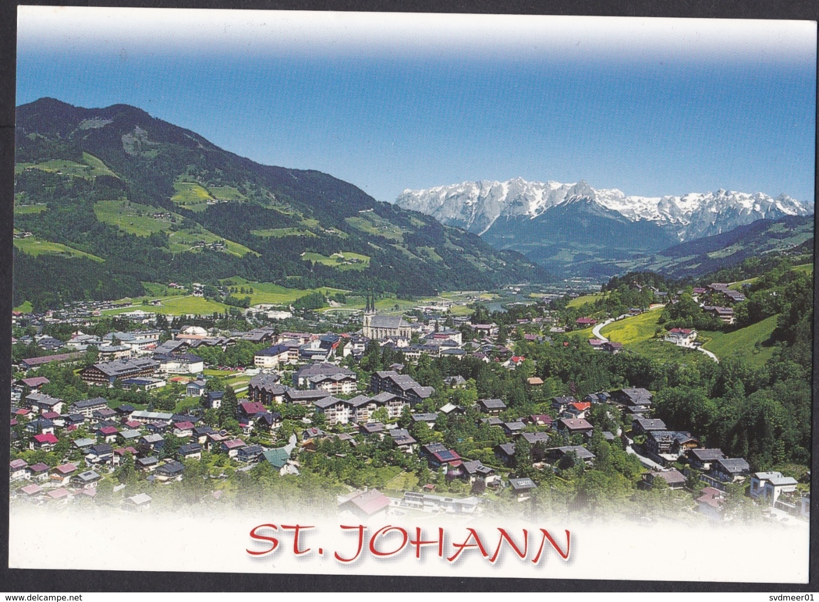 Austria: Picture Postcard To Netherlands, 2012, 1 Stamp, Overprint, Skiing, Priority Label, St Johann (traces Of Use) - Briefe U. Dokumente