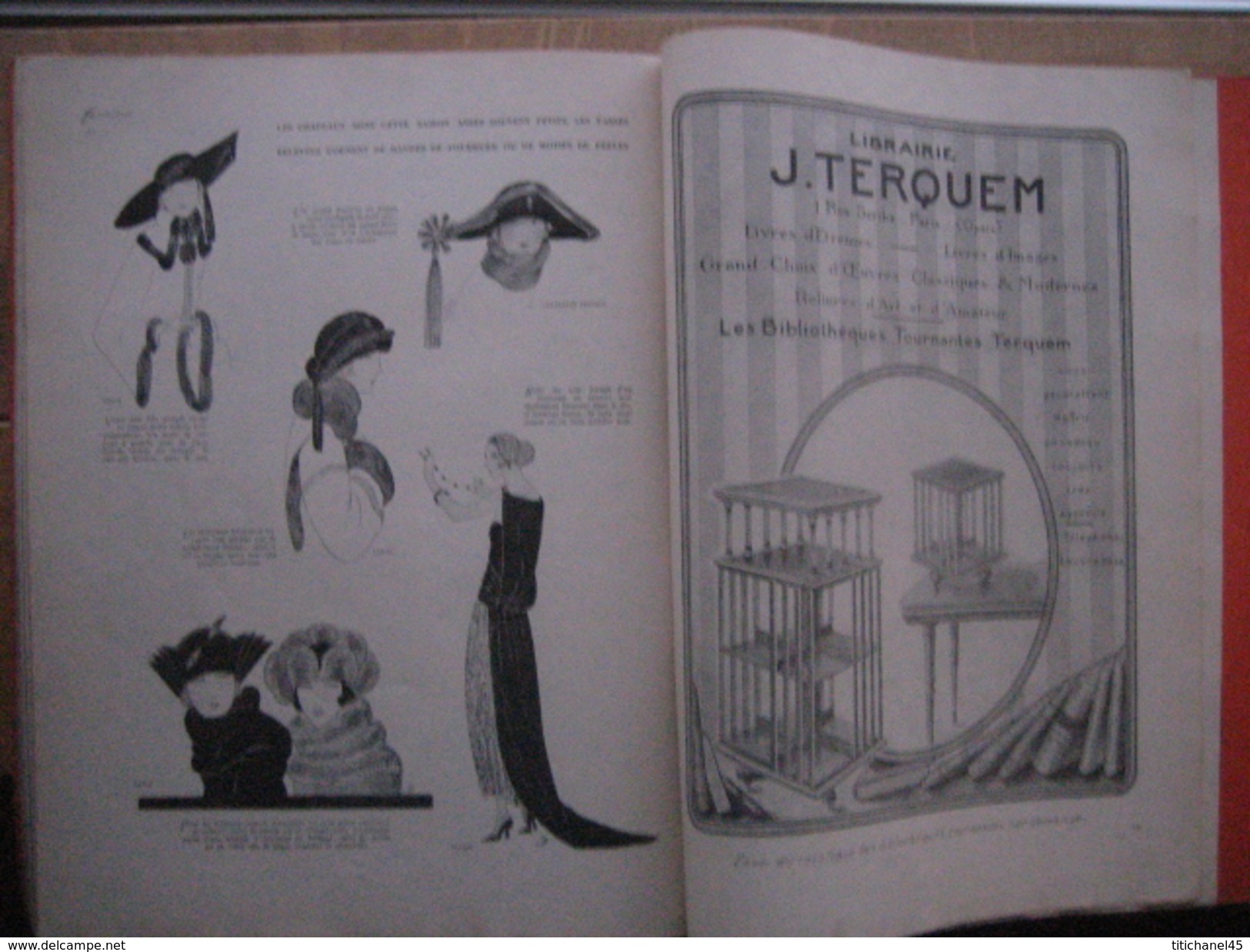 VINTAGE ORIGINAL MAGAZINE FEMINA NOEL 1921 - ART DECO - 116 pages - Illustrateurs L. BENIGNI - G. BARBIER - BENITO