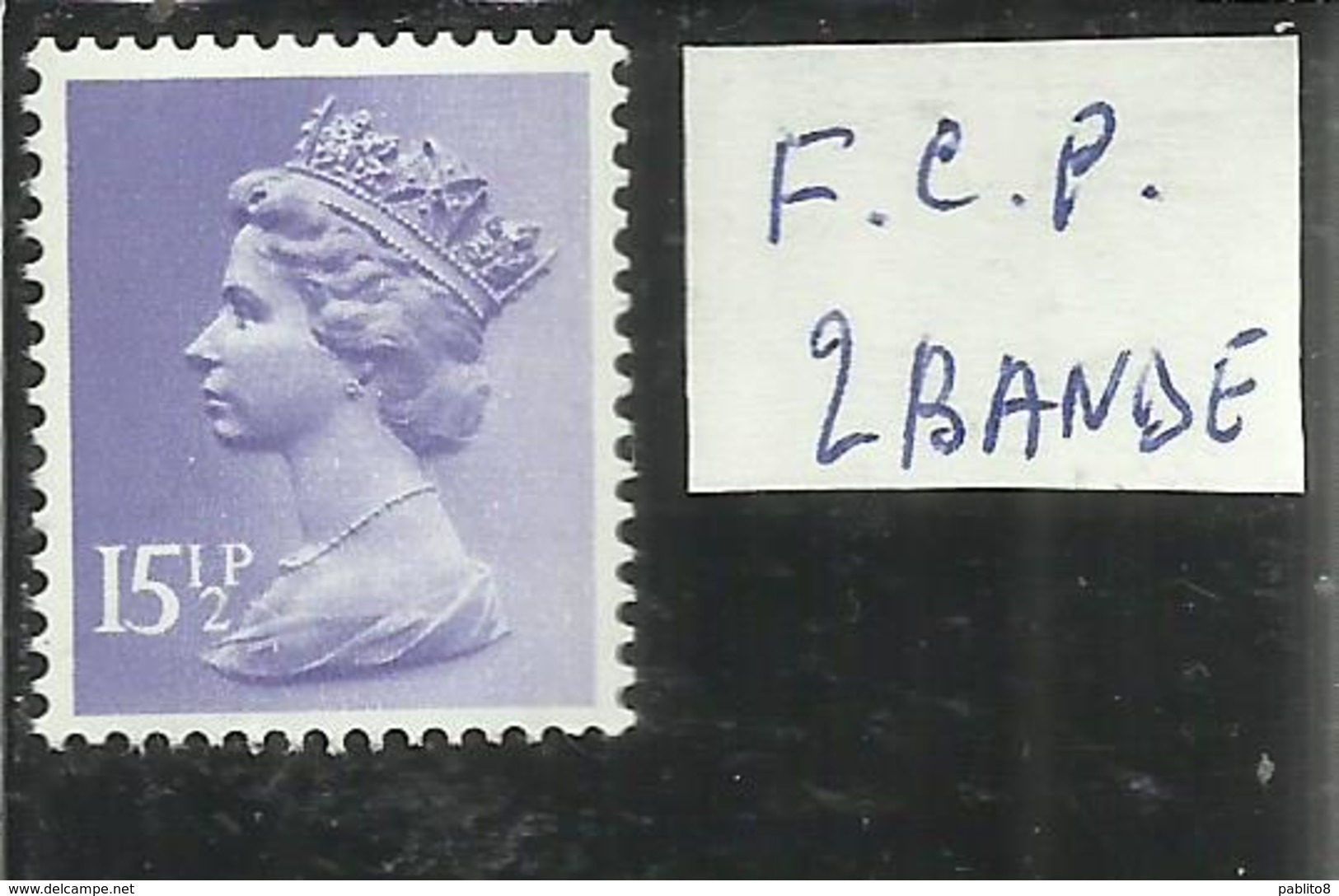 GREAT BRITAIN GRAN BRETAGNA 1971 FOSFORO 2 BANDS PHOSPHORUS QUEEN ELIZABETH II REGINA ELISABETTA 15½p 15½ P MNH - Nuovi