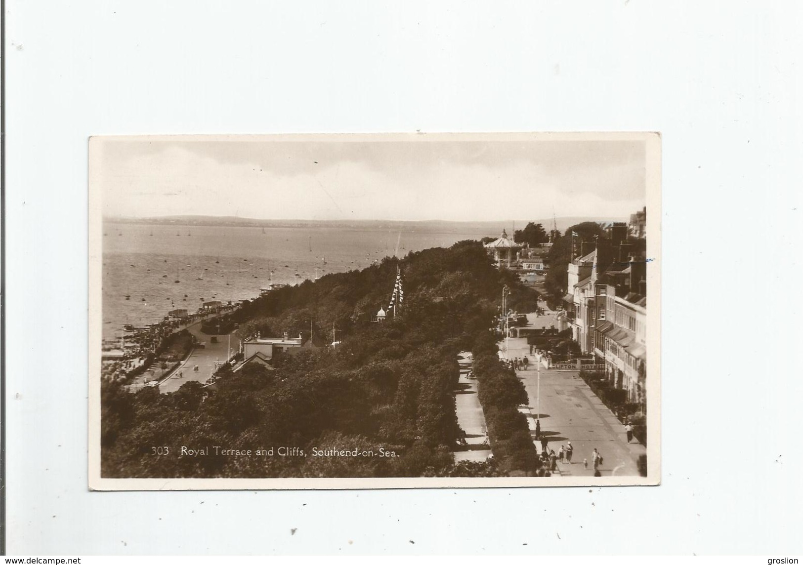 SOUTHEND ON SEA 303 ROYAL TERRACE AND CLIFFS 1936 - Southend, Westcliff & Leigh