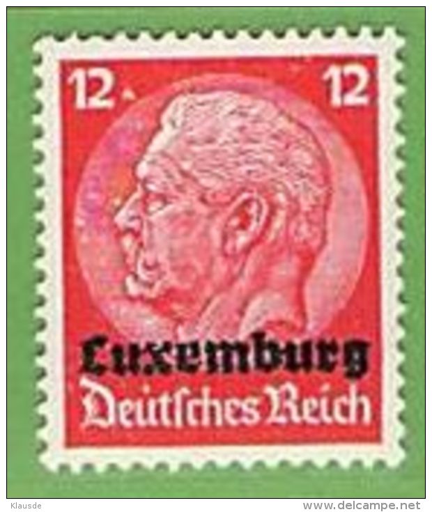 MiNr.7 Xx Deutschland Besetzte Gebiete II.WK Luxemburg - Besetzungen 1938-45