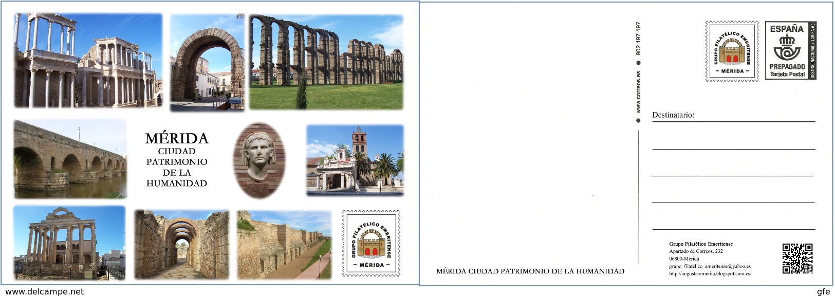 Tarjeta Postal Prefranqueada: Mérida, Ciudad Patrimonio De La Humanidad - Tarifa A - 1931-....