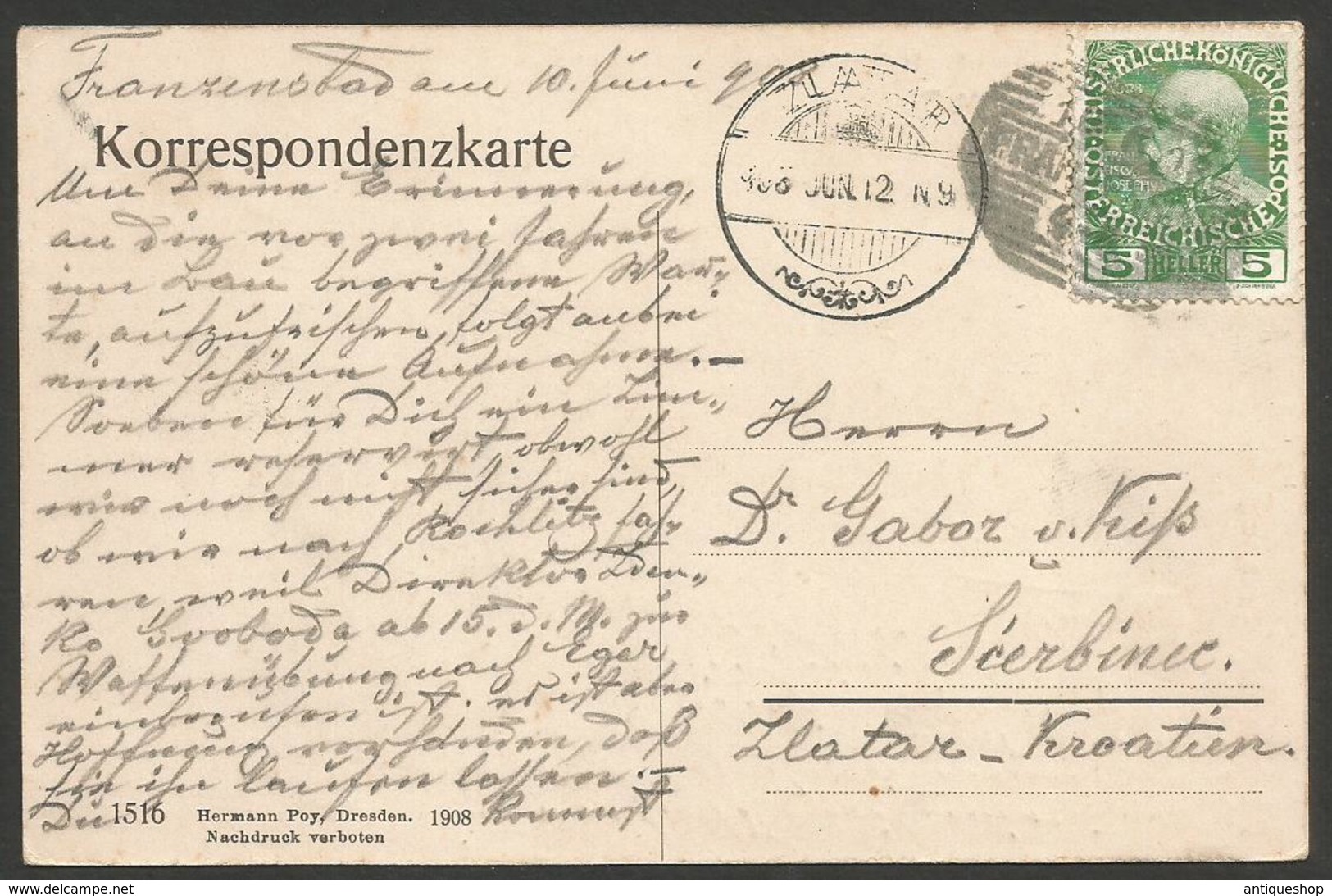 Czech Republic-----Franzensbad-----old Postcard - Tchéquie