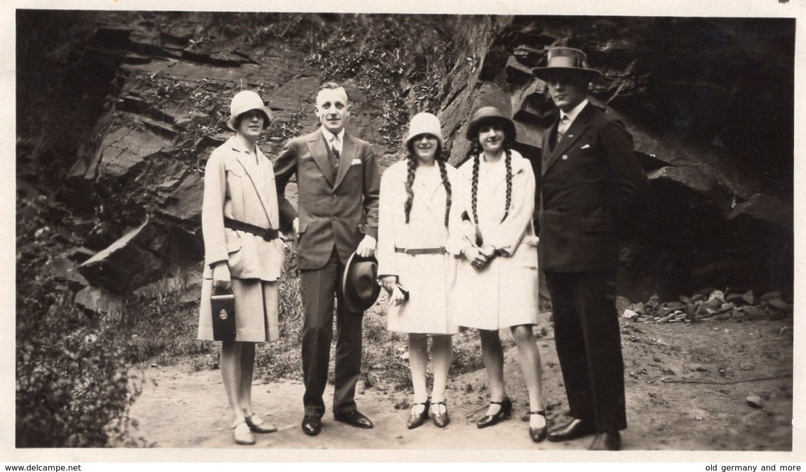 Vintage Original Photo Anonyme Groupe 1926 - Personnes Anonymes