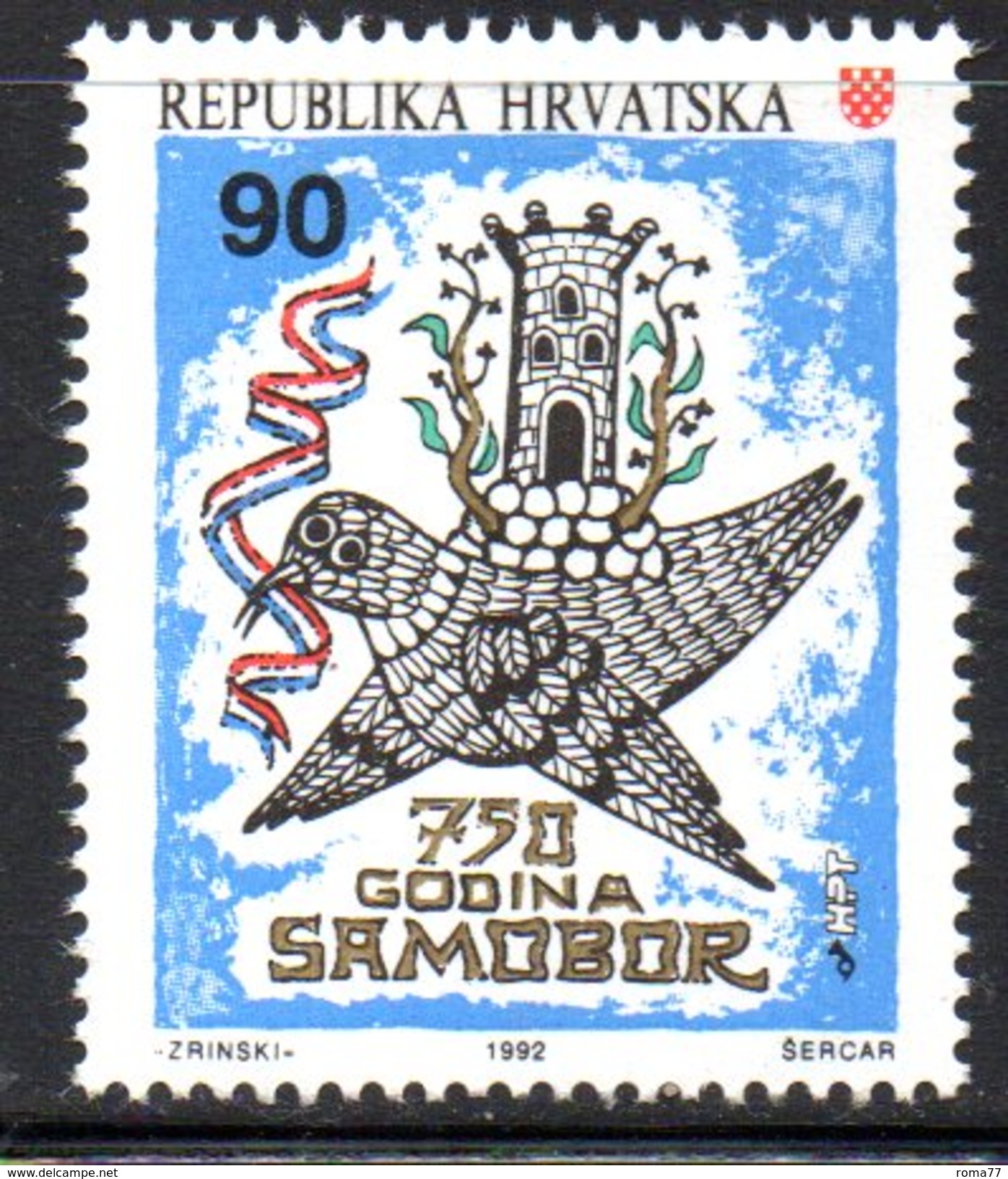 CROAZIA 1992 ,   Unificato N. 175  ***  MNH - Kroatien