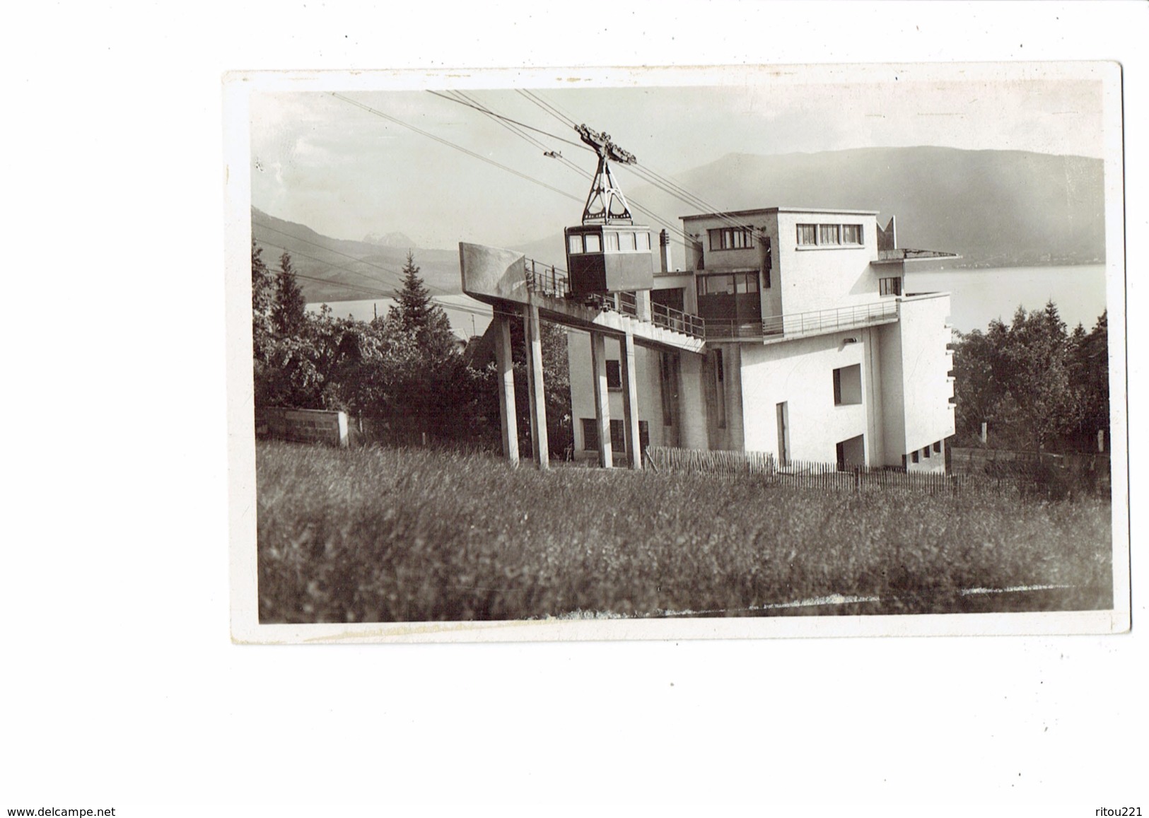 Cpa - 74 - Annecy - Lac D'Annecy Téléphérique De Veyrier Nacelle Gare De Départ - Ch Brand Edit - Annecy