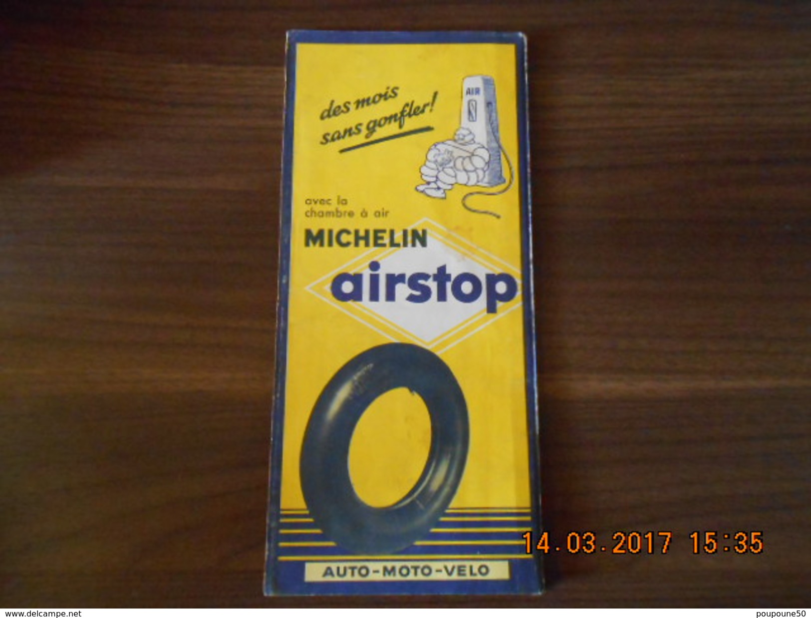 Carte Routière MICHELIN N: 65  AUXERRE DIJON  édition 1955 - Carte Stradali