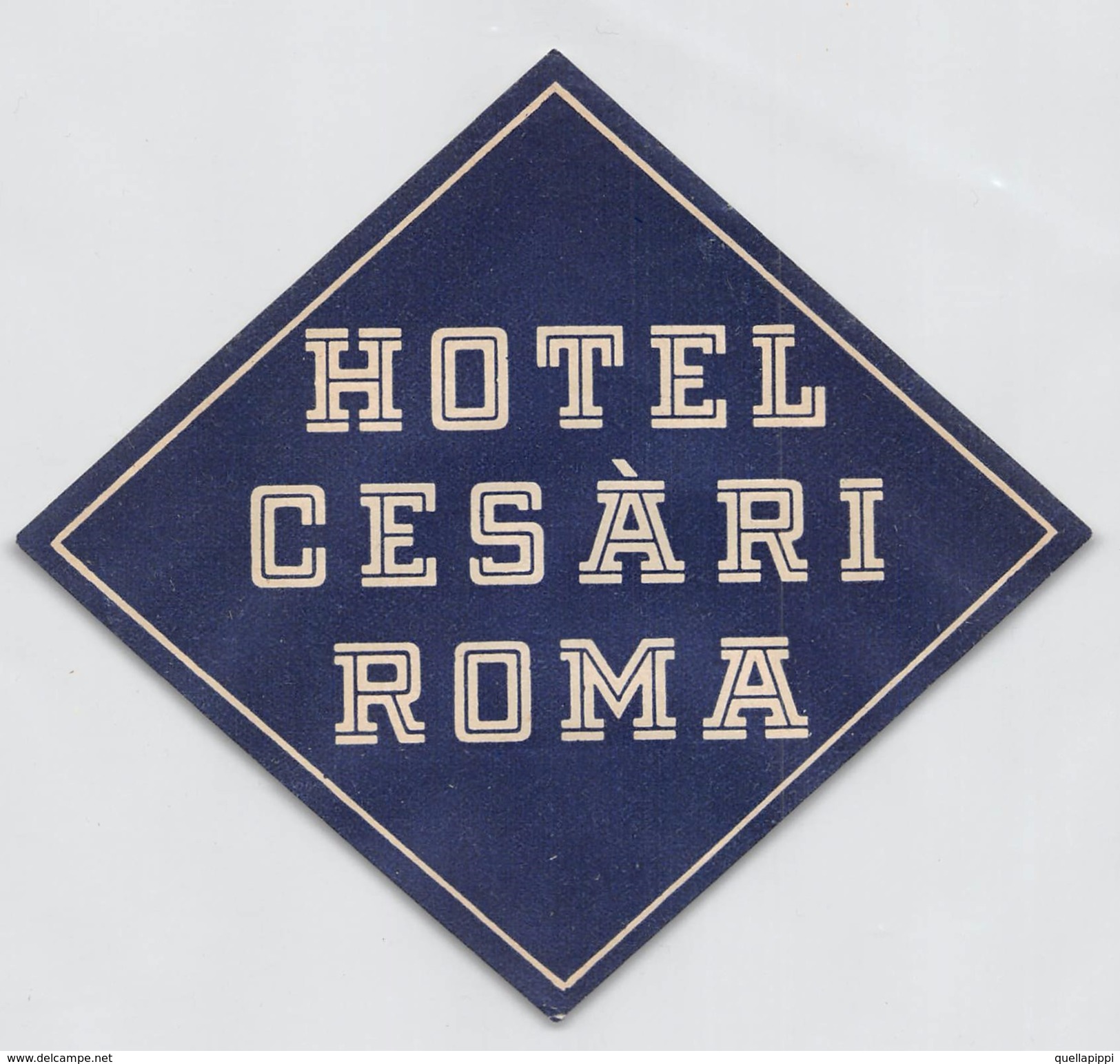 D5625 " HOTEL CESARI - ROMA - ITALIA" ETICHETTA ORIGINALE - ORIGINAL LABEL - Adesivi Di Alberghi