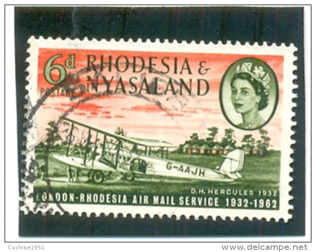 1962 RHODESIE NYASALAND Y &amp; T N° 41 ( O ) 6d - Nyassaland (1907-1953)