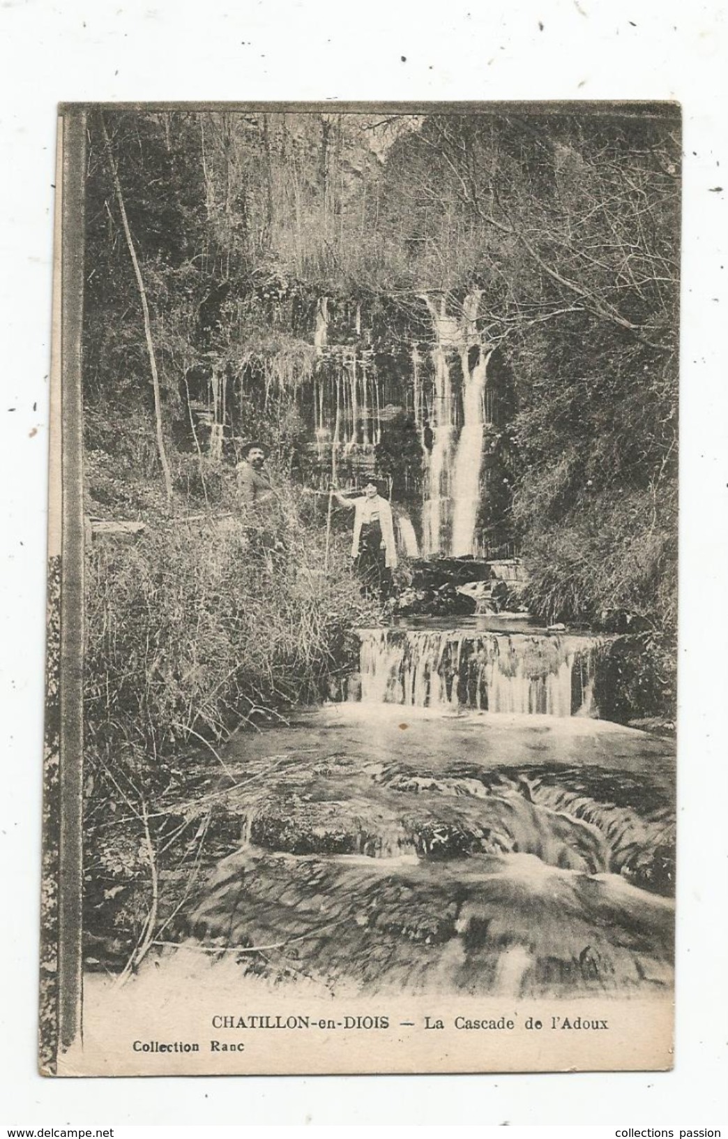 Cp , 26 , CHATILLON EN DIOIS , La Cascade De L'ADOUX , Voyagée 1921 - Châtillon-en-Diois