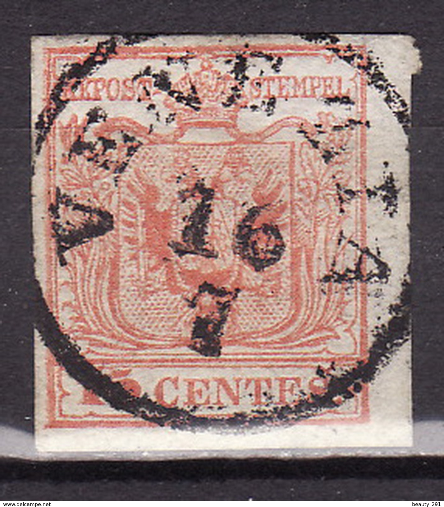 LOMBARDO VENETO 1850 - TIPO II 15 C - Lombardo-Veneto