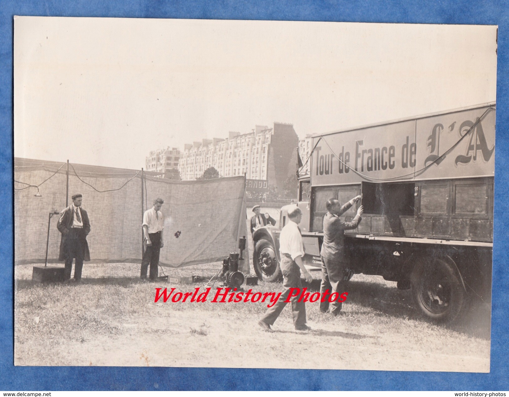 3 Photos Anciennes - PARIS - Stade Du Parc Des Princes - Prépation Du Tour De France - 1931 - Camion Vélo Bike Fahrrad - Cyclisme