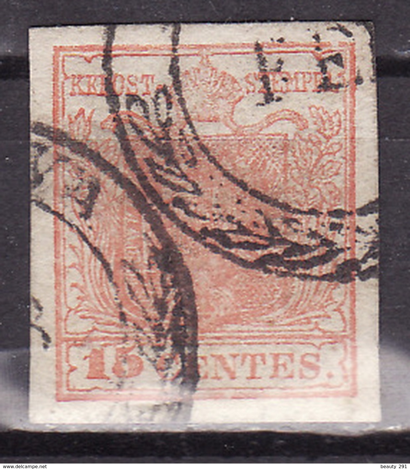 LOMBARDO VENETO 1850 - TIPO II  15 C - Lombardo-Venetien