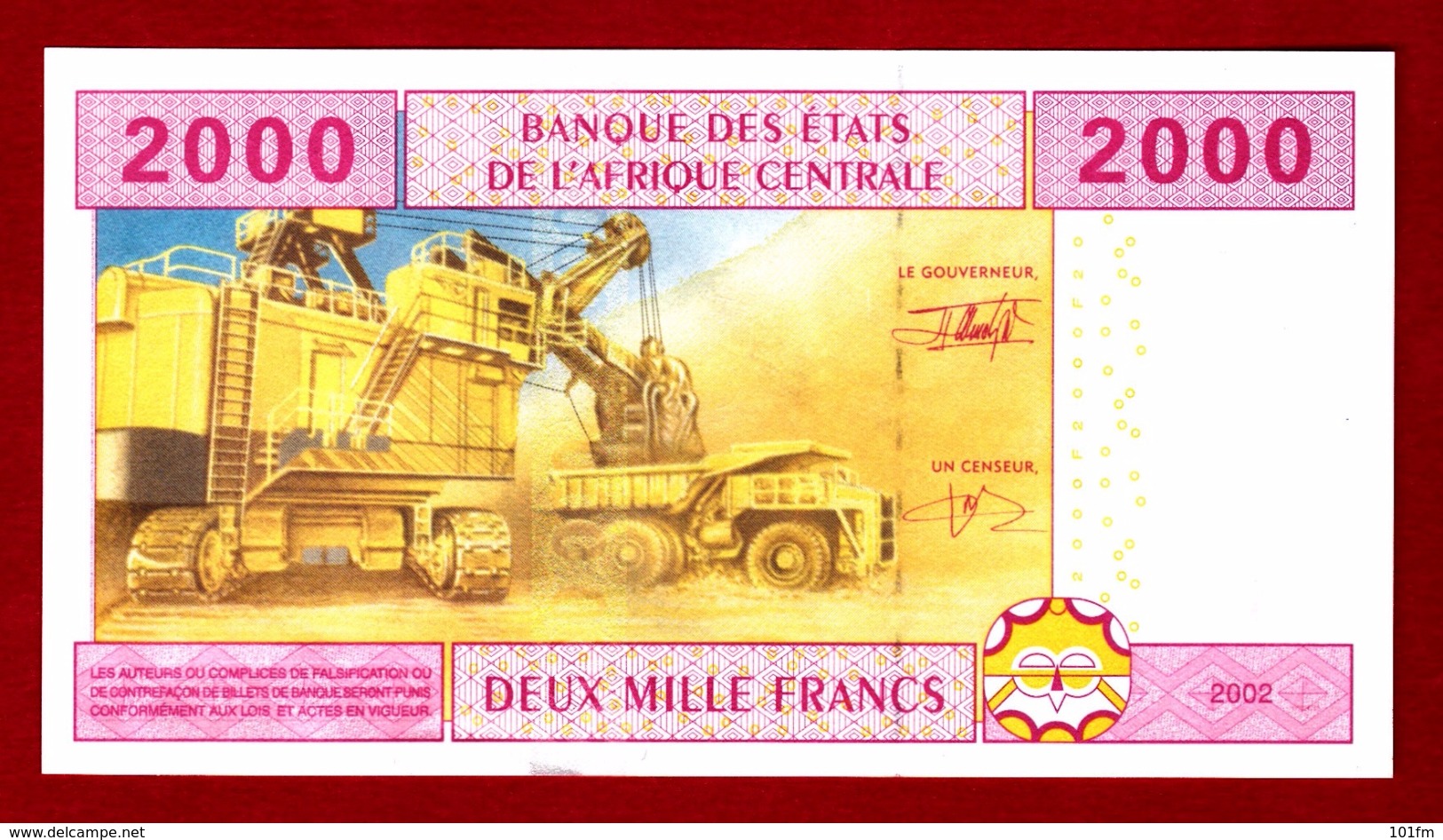 Central African States 2000 CFA 2002 - États D'Afrique Centrale