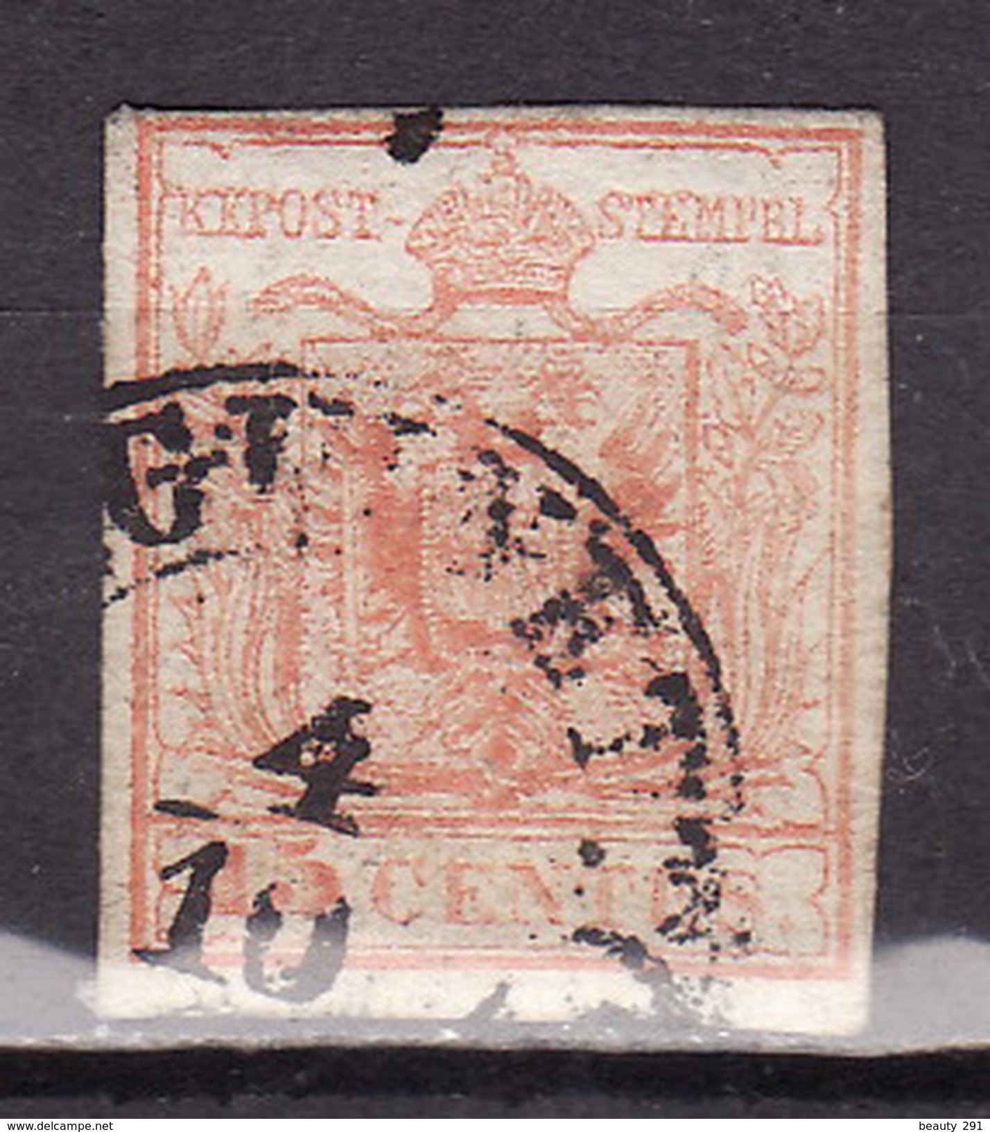 LOMBARDO VENETO 1850 - TIPO II 15 C - Lombardo-Veneto