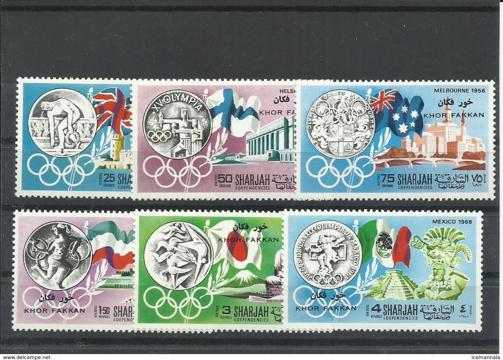 SHARJAH  SERIE   MNH  ** - Verano 1968: México