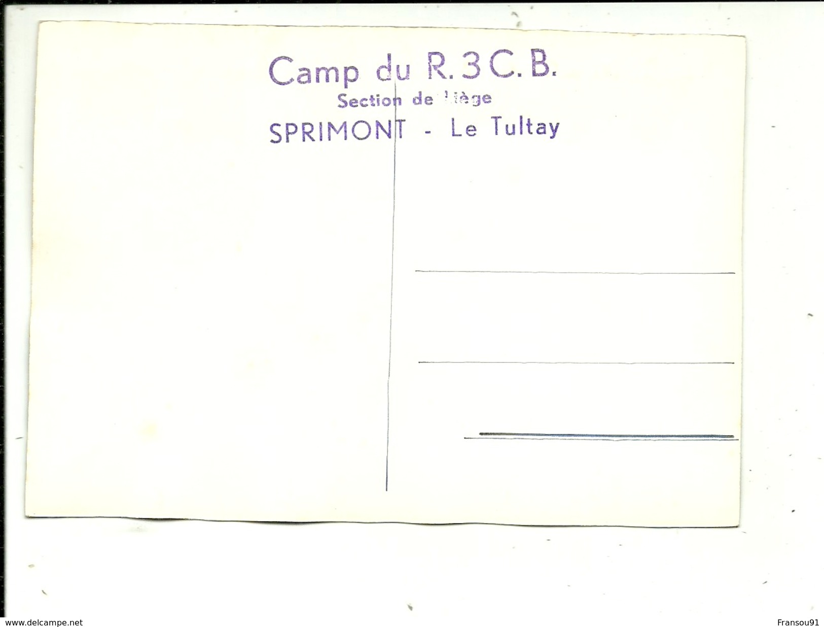 Sprimont Camp Du R.3 C.B. Le Tultay - Sprimont