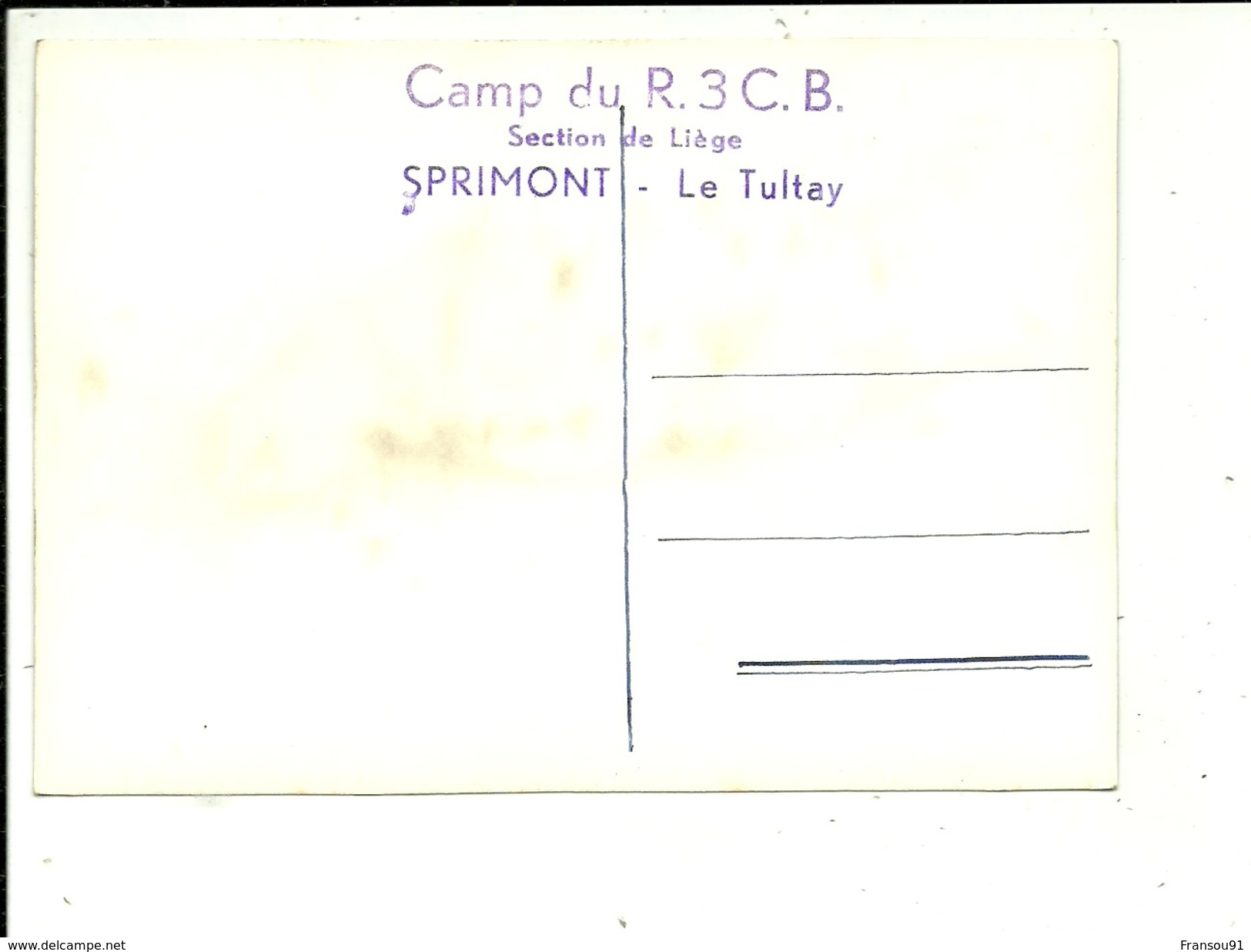 Sprimont Camp Du R.3 C.B. Le Tultay - Sprimont