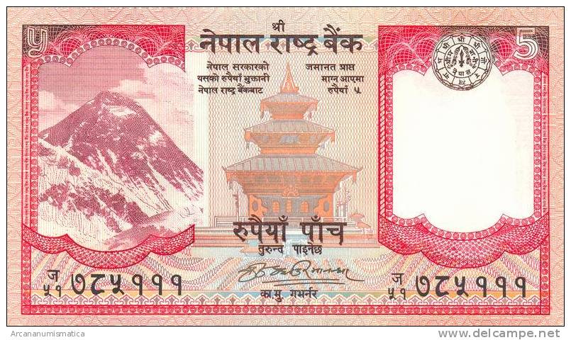 NEPAL  5 RUPIAS  ND (2.009)  KM#60   PLANCHA/UNC/SC      DL-7195 - Nepal