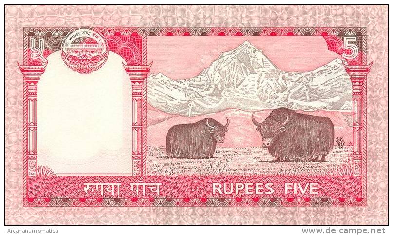 NEPAL  5 RUPIAS  ND (2.009)  KM#60   PLANCHA/UNC/SC      DL-7195 - Népal