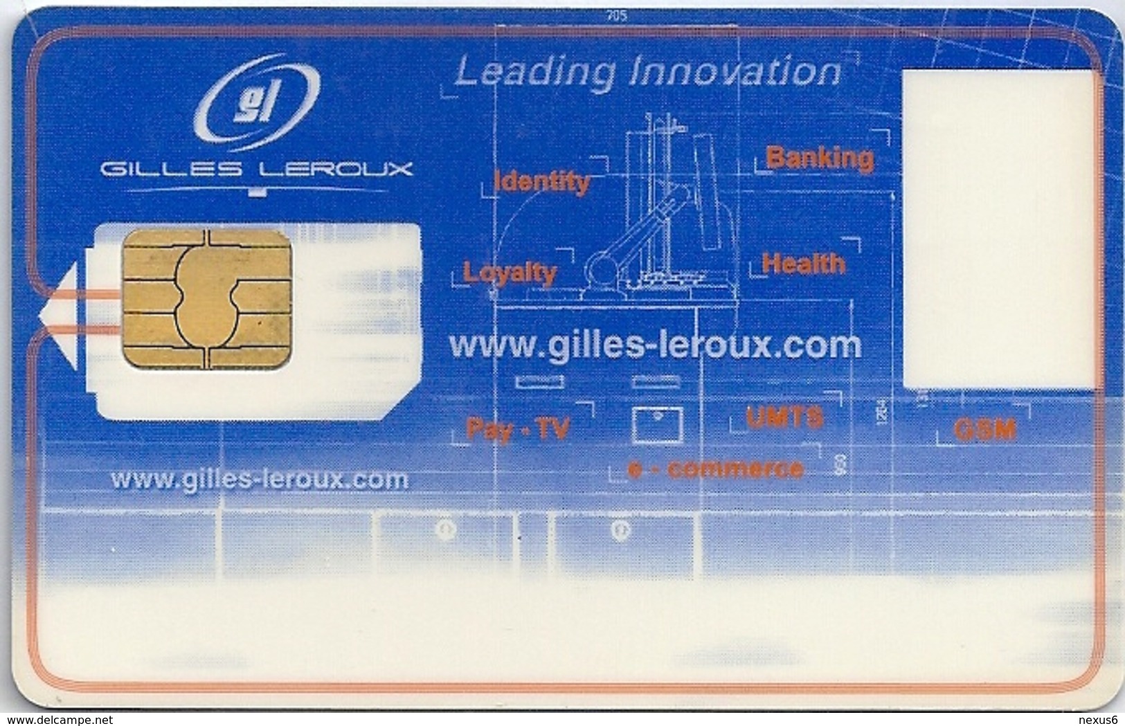 GL Gilles Leroux Chip Card - Otros & Sin Clasificación