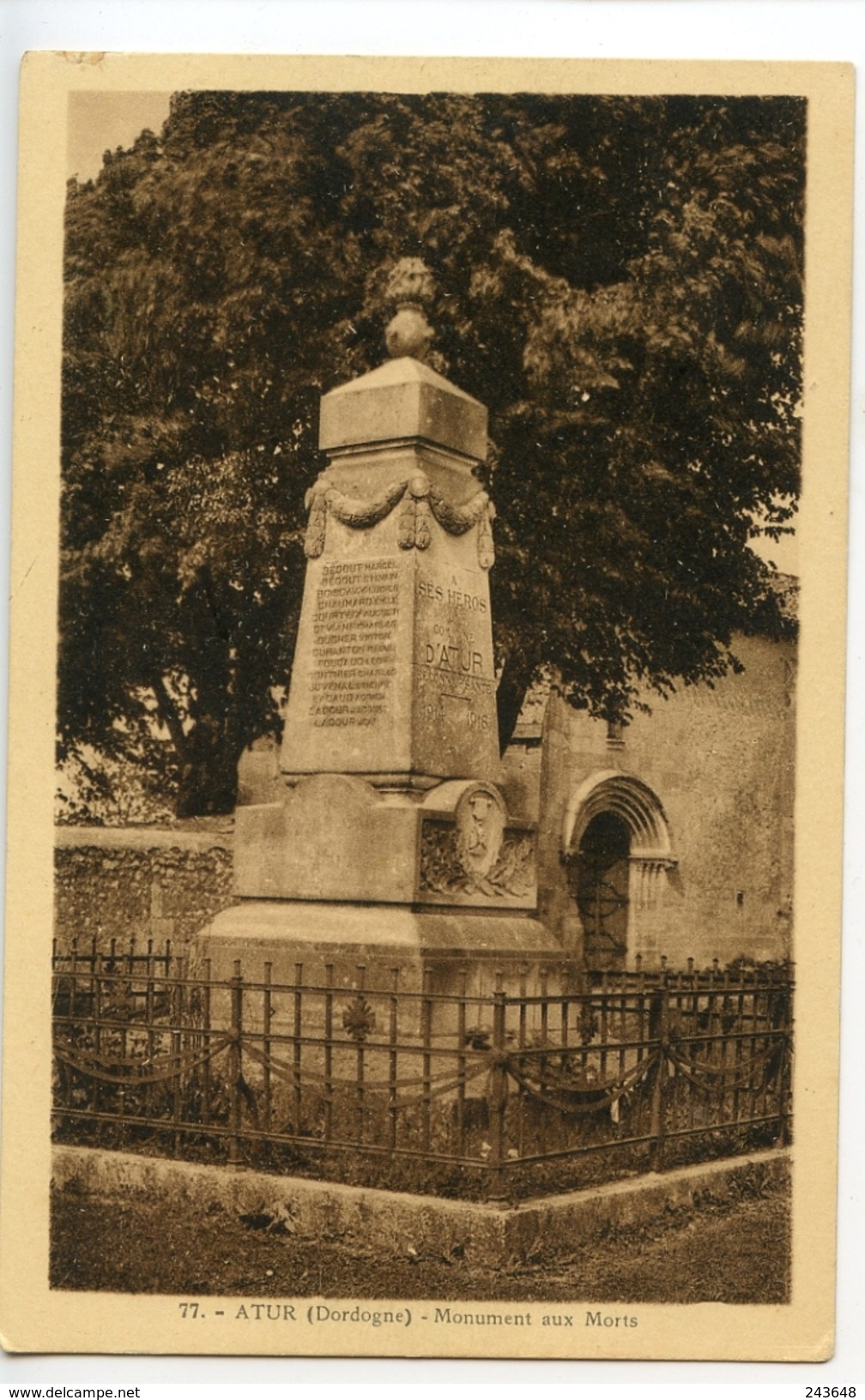 Atur Monument Aux Morts - Andere & Zonder Classificatie