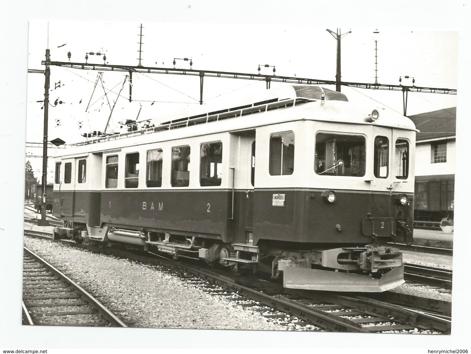 Suisse - Vaud Train Automotrice A Morges 1969 Cpm - Morges