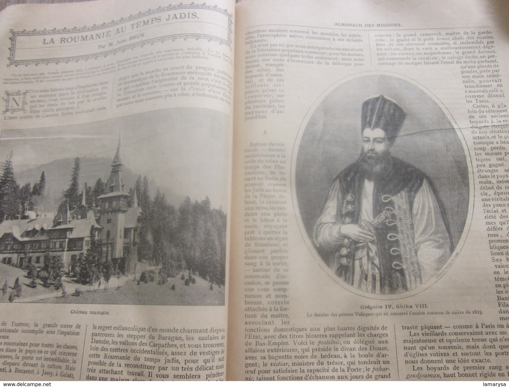 1895 ALMANACH DES MISSIONS BELLE ILLUSTRATIONS CHROMOS Réclames PUB  Religion Chrétienne Bureau Calendrier prosélytisme