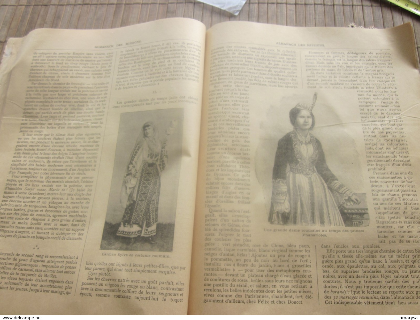 1895 ALMANACH DES MISSIONS BELLE ILLUSTRATIONS CHROMOS Réclames PUB  Religion Chrétienne Bureau Calendrier prosélytisme