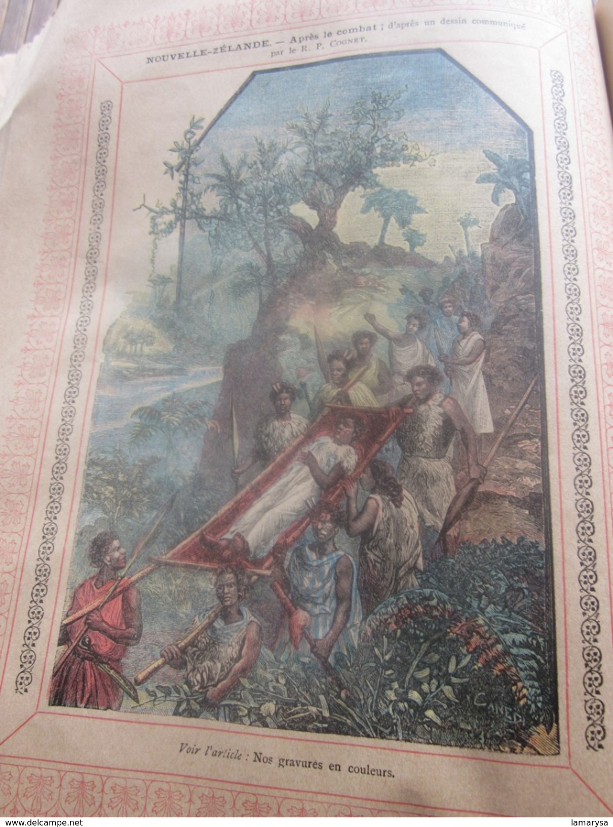 1895 ALMANACH DES MISSIONS BELLE ILLUSTRATIONS CHROMOS Réclames PUB  Religion Chrétienne Bureau Calendrier prosélytisme