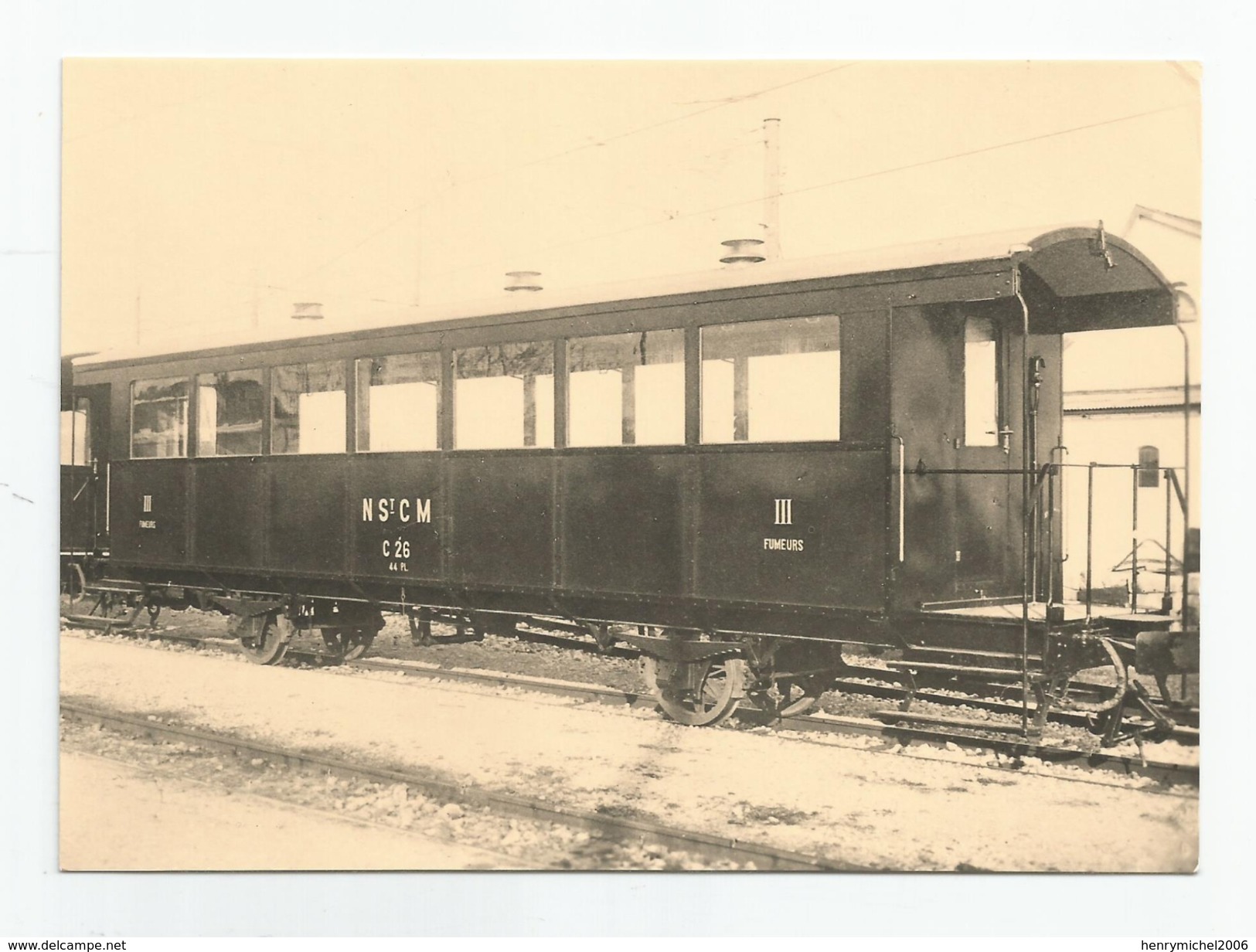 Suisse - Vaud Train La Jacqueline Construite Par La Cie Dans Son état D'origine Cpm Repro - Autres & Non Classés