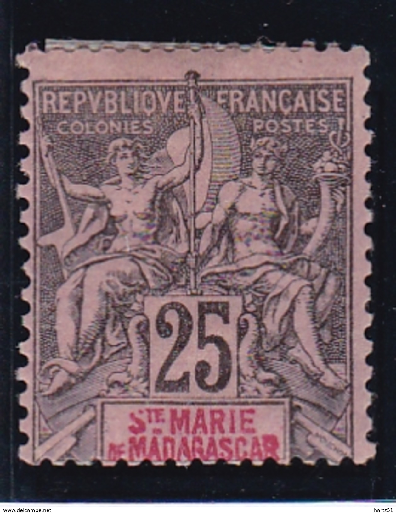 Sainte Marie De Madagascar N° 8 Neuf * - Unused Stamps