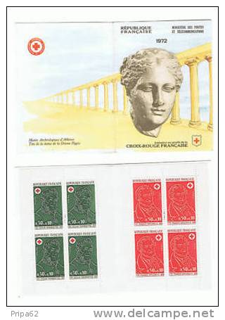 C+ 72 - TIMBRE DE FRANCE CARNET CROIX-ROUGE 1972 NEUF** - Croix Rouge