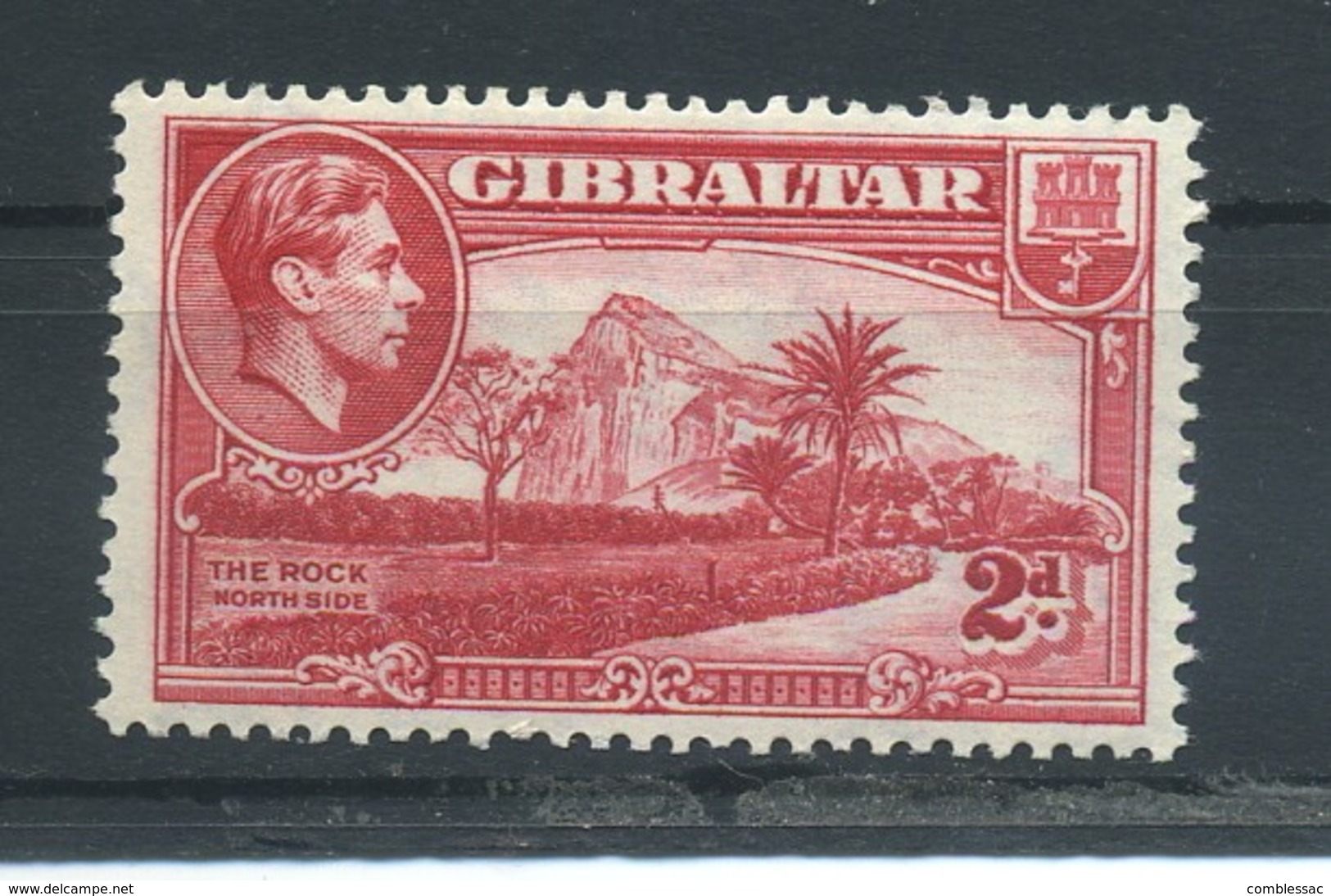 GIBRALTAR    1938    2d  Carmine     MH - Gibraltar