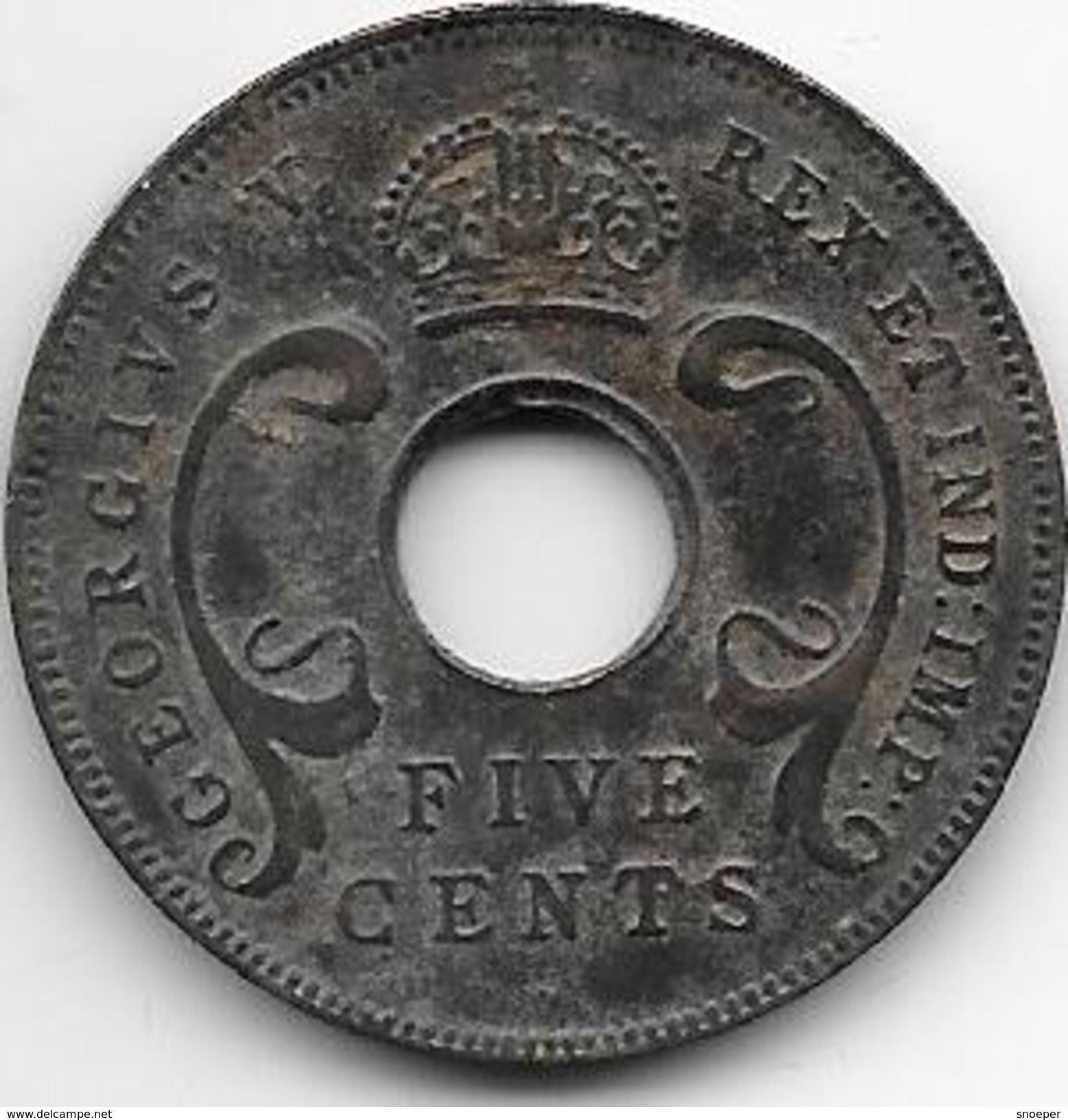 *East Africa 5 Cents 1923  Km 18  Vf - British Colony