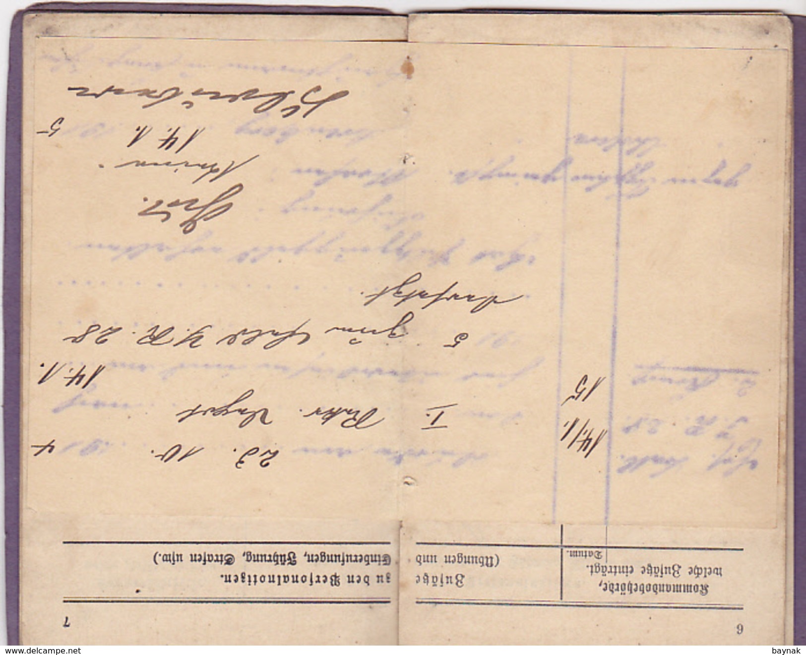 DEUTSCHLAND  --  ADENAU, ANDERNACH, PREUSSEN  --   1907  -  MILITARPASS   --  KGL. PREUSS. INFANTERIE - RGT.  VON GOEBEN - Documents