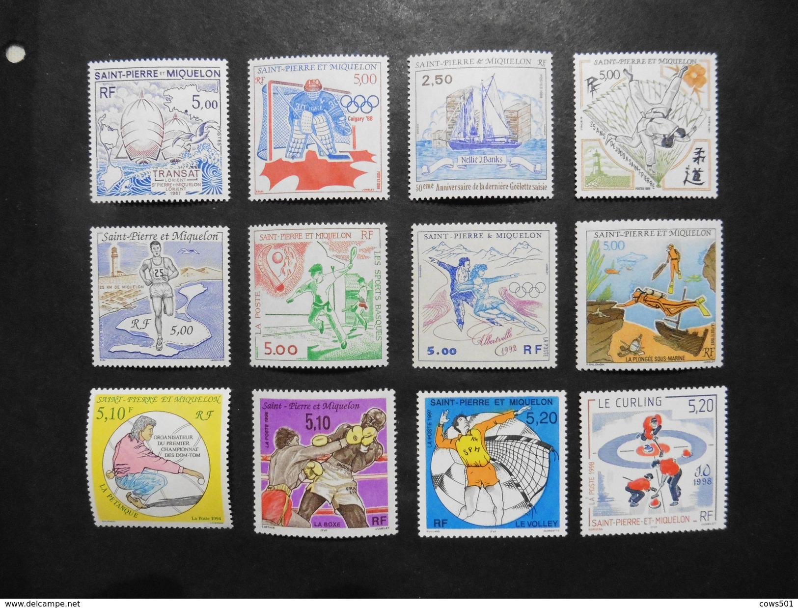 St.Pierre Et Miquelon :12 Timbres Neufs - Collections, Lots & Séries