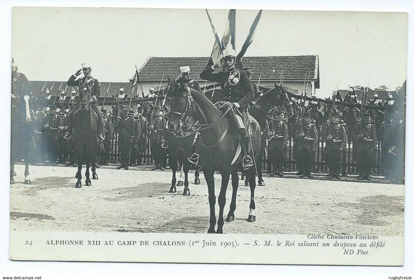 2714 Lot 5 Cartes Visite ALPHONSE XIII Camp Chalons Tente Royale 1905 Manoeuvres Pylone Mourmelon Cheval Horse Alfonso - Châlons-sur-Marne