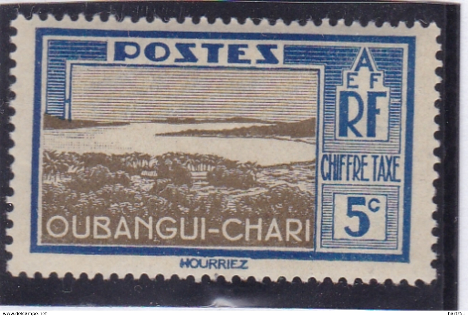 Oubangui Taxe N° 12 Neuf * Signé - Neufs