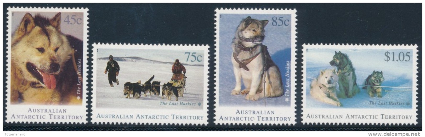 A.A.T. AUSTRALIAN ANTARCTIC TERRITORY 1994 HUSKIES SG 104-107 Set Of 4 [MNH] - Unused Stamps