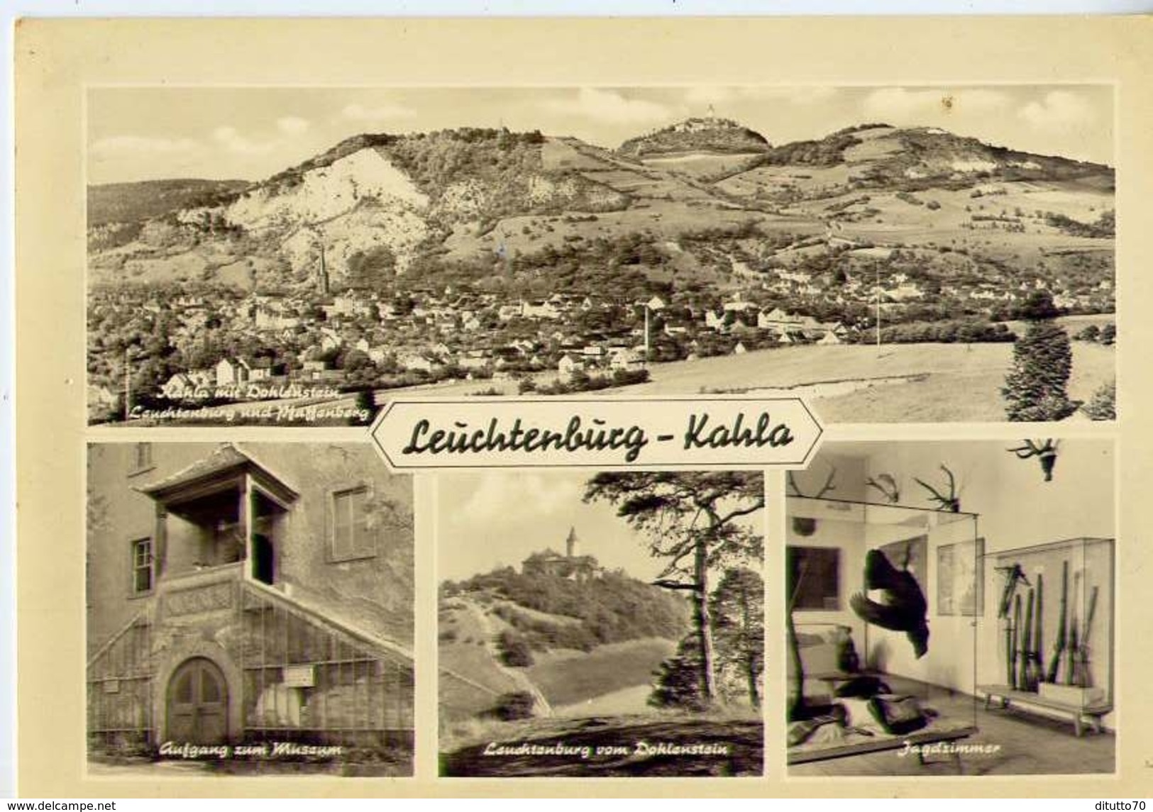 Leuchtemburg - Kahla - Formato Grande Viaggiata &ndash; E1 - Leutenberg
