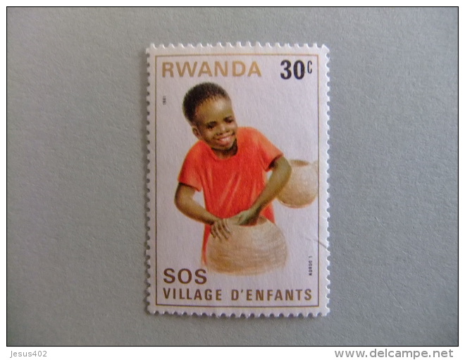 RWANDA REPUBLIQUE RWANDAISE 1981 NIÑOS Sos KIGALI Yvert N&ordm; 985 Nuevo - Nuevos