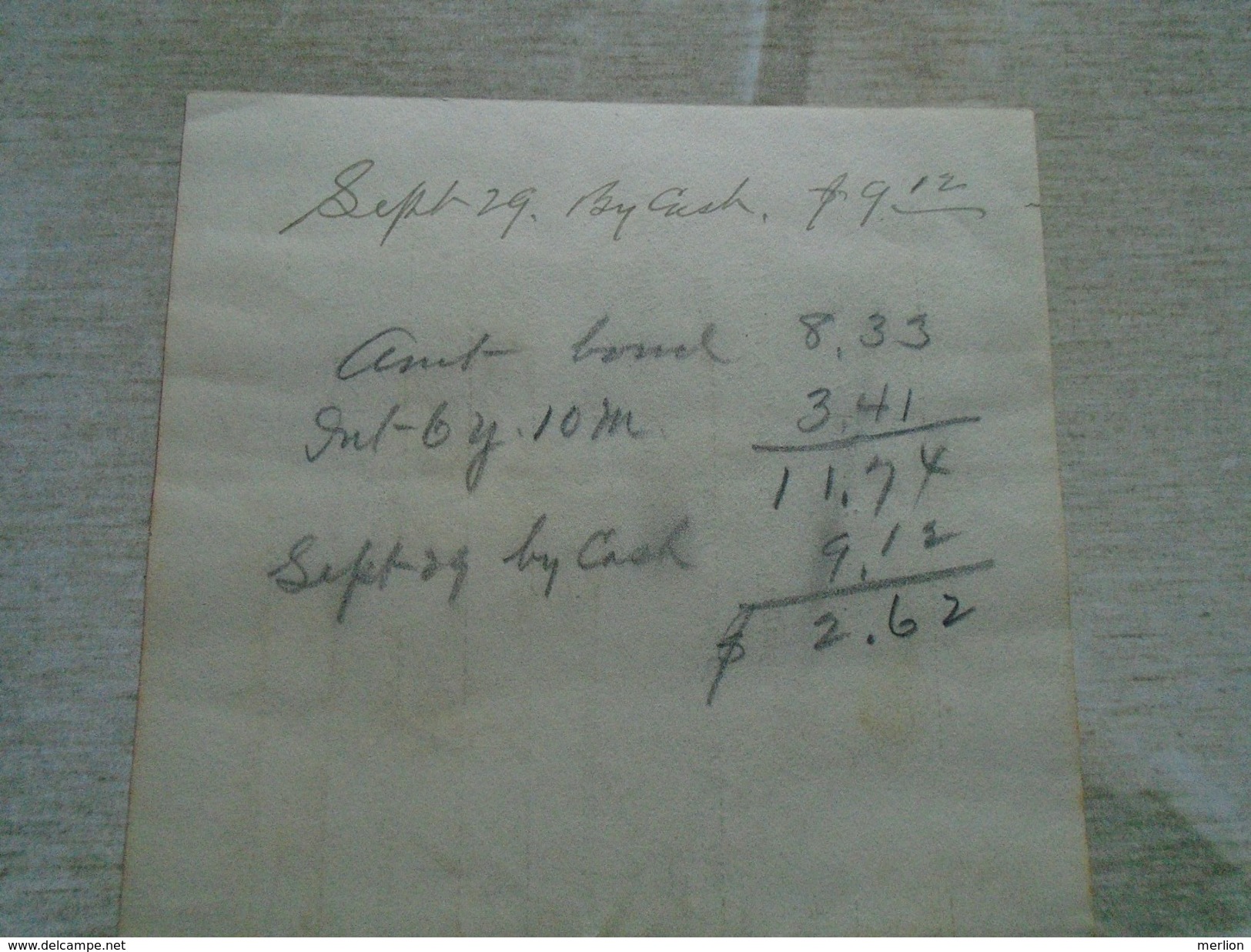 ZA12.4 Suffolk ,Virginia  $8.33  - 1911  Cheque - Chèques & Chèques De Voyage