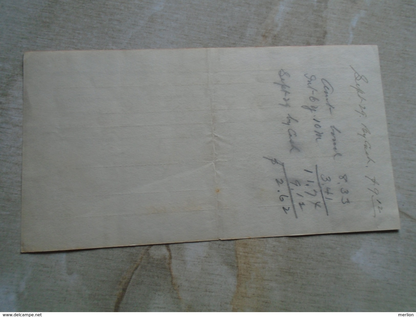 ZA12.4 Suffolk ,Virginia  $8.33  - 1911  Cheque - Cheques & Traveler's Cheques