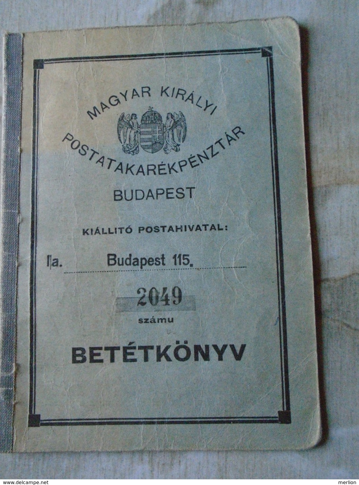 ZA16.4 M.kir. Postatakarékp. Post Savings Bank  Budapest 115  -1935-1943  WWII - Chèques & Chèques De Voyage