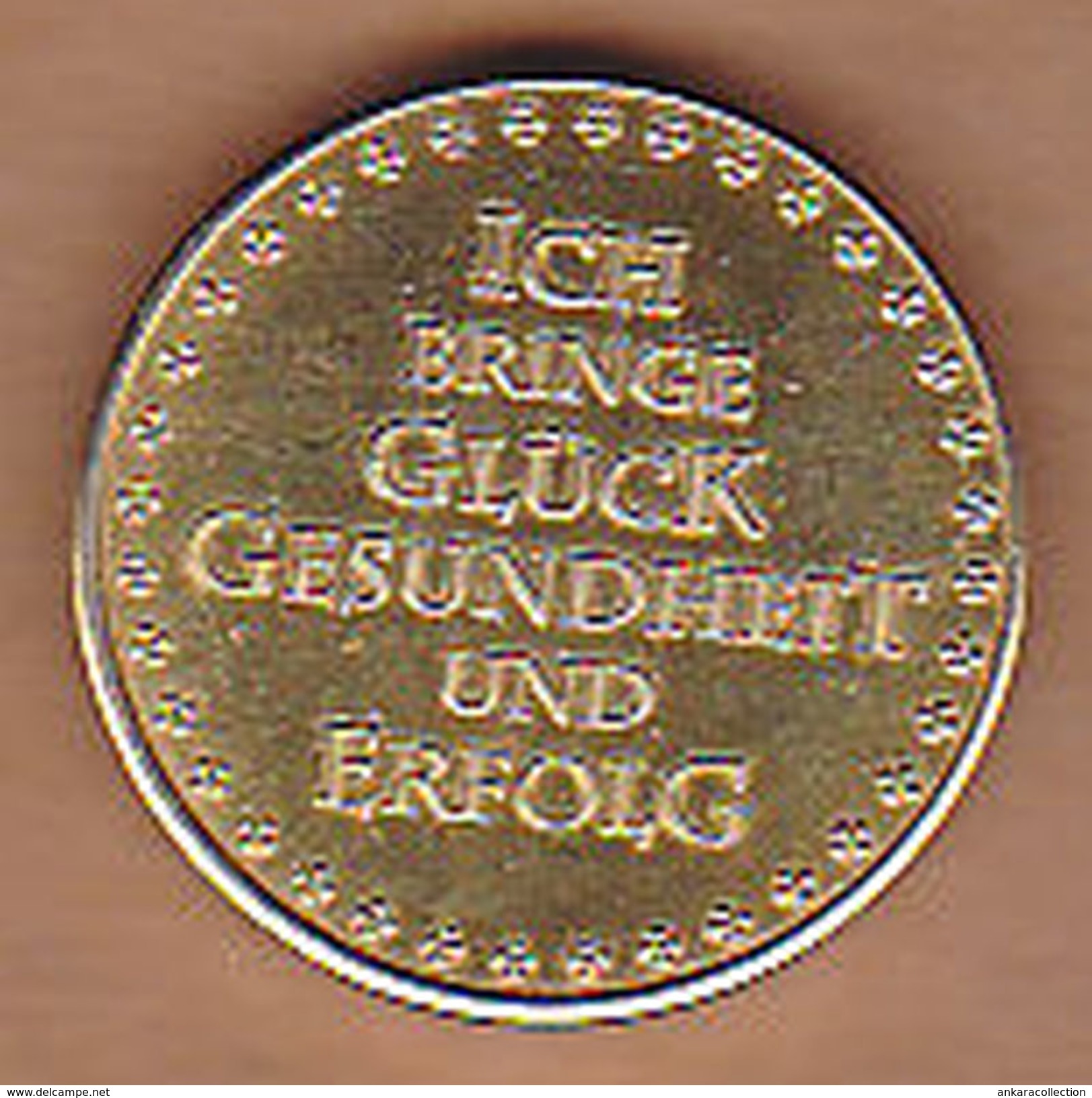 AC -  BENDA AUTO ICH BRINGE GLUCK GESUNDHEIT UND ERFOLG TOKEN JETON - Noodgeld