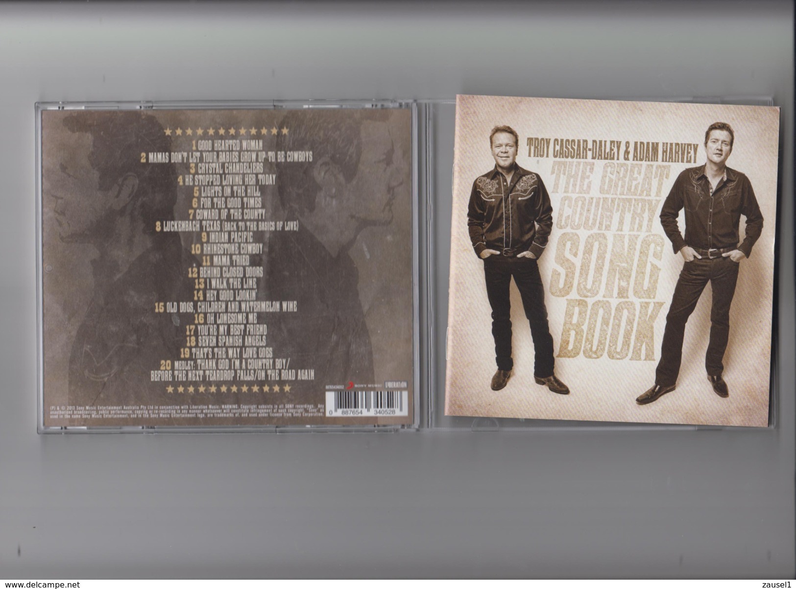 Troy Cassar-Daley & Adam Harvey - THE GREAT COUNTRY SONBOOK - Original CD - Country & Folk