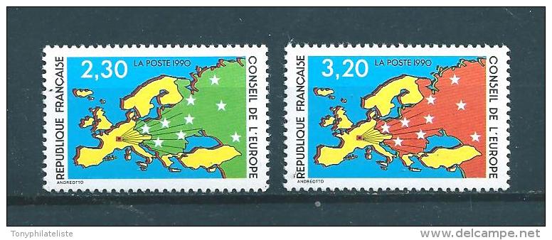 France Timbres De Service De 1990  N°104 Et 105  Neuf ** Parfait - Neufs