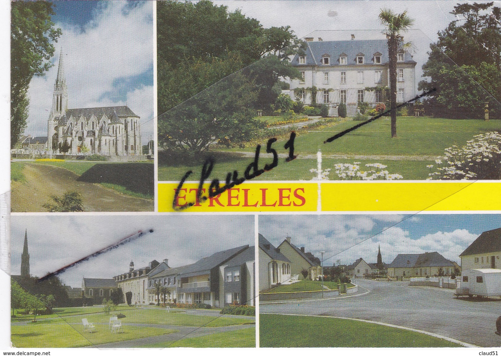 ETRELLES (35) La Maison De Retraite - L'Eglise -Les Lotissements. - Autres & Non Classés